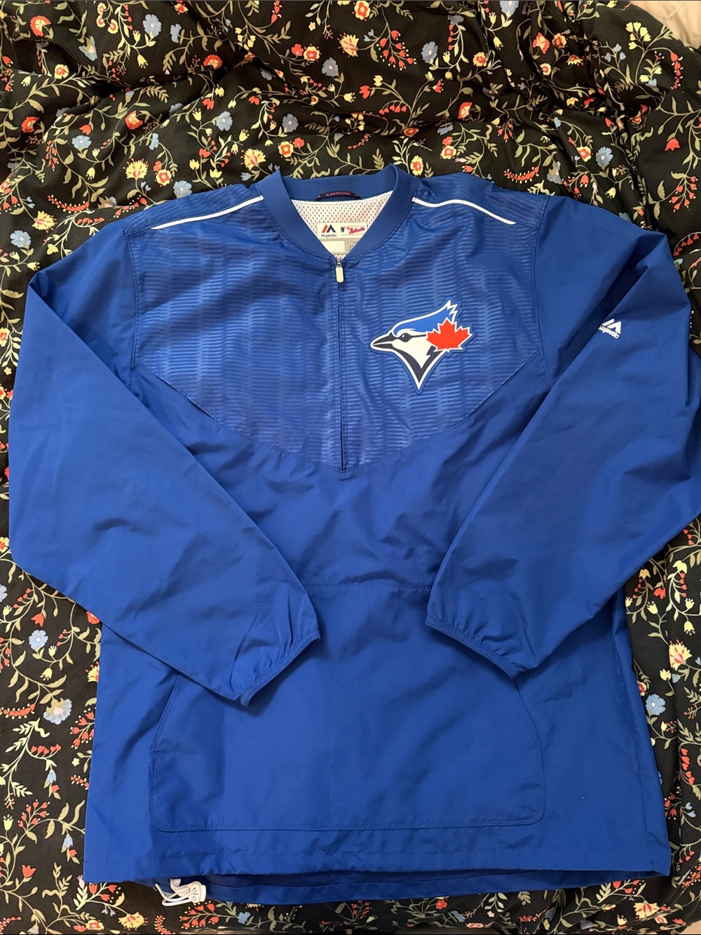 Majestic Blue Toronto Blue Jays Pullover Windbreaker